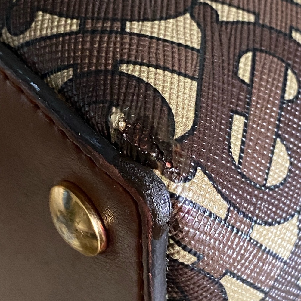 SALE Burberry Belt Bag Satchel w/Strap Monogram Stripe E-canvas 2Way Leather COA - Picture 16 of 16